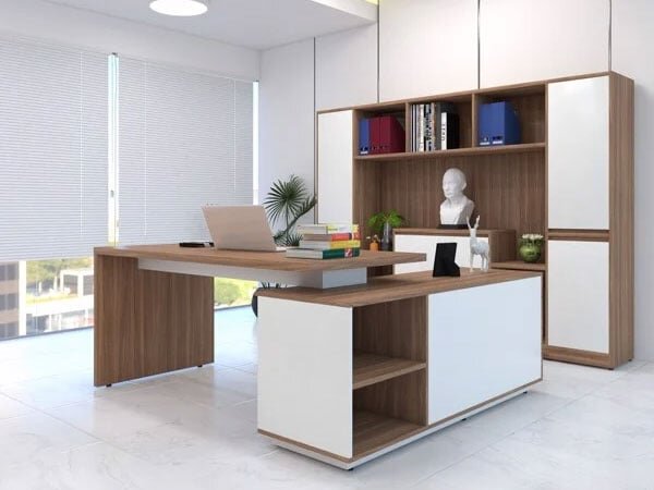 Bàn làm việc làm từ gỗ Bàn làm việc