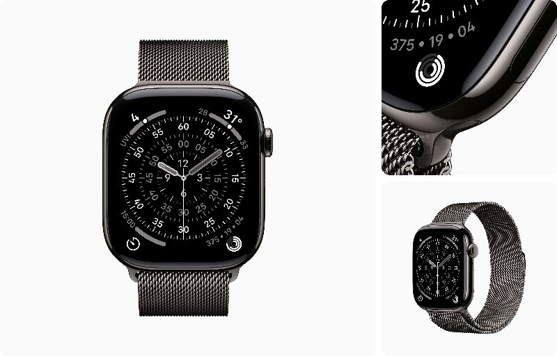 Đồng hồ thông minh Apple Watch Series 11 Titan 46mm GPS   Cellular Milanese Loop