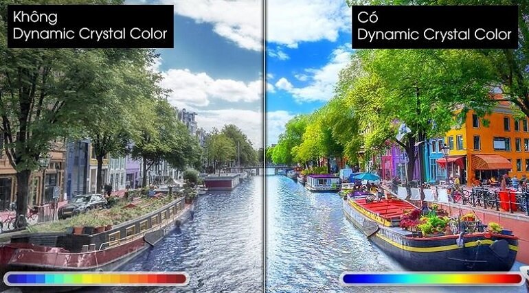 Smart Tivi Samsung 50 inch 4K UA50AU7000 công nghệ hình n ahr