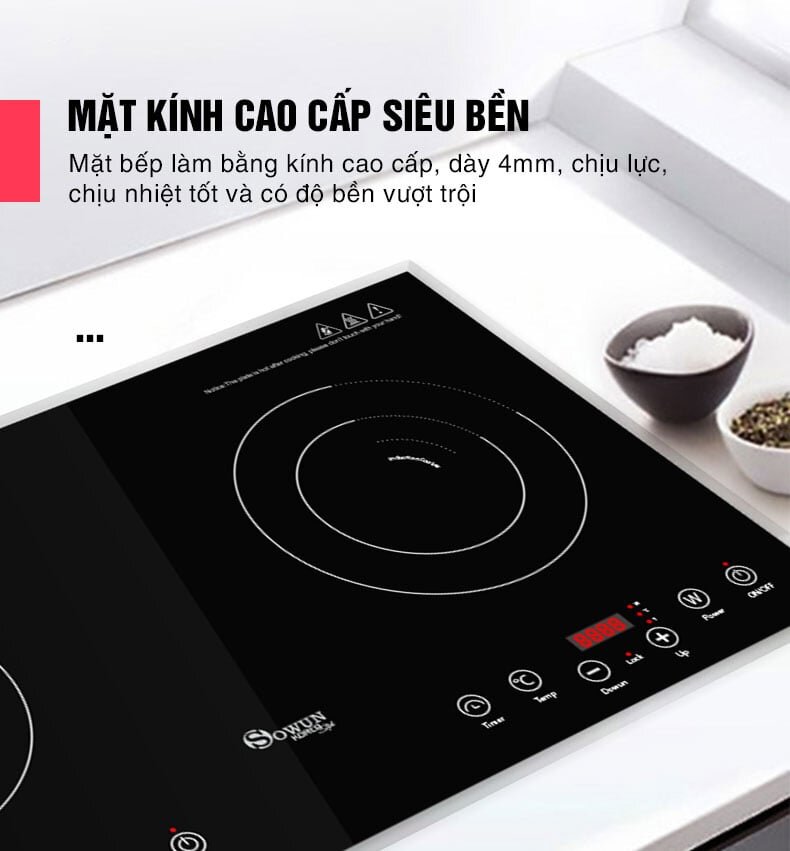 Mặt kính chịu lực tốt, chống sốc nhiệt