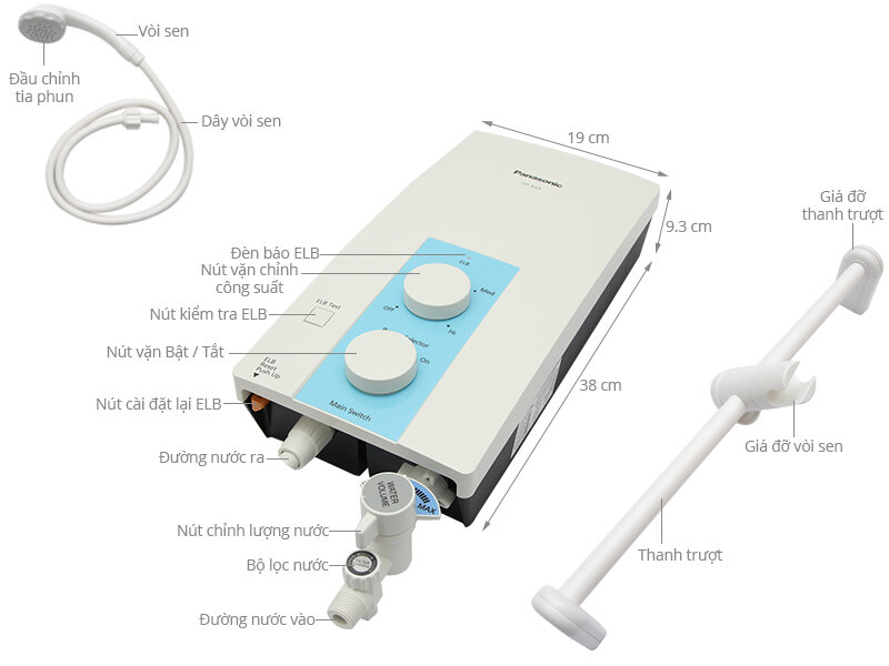 Máy nước nóng Panasonic DH-3JL4VA 3.5 kW