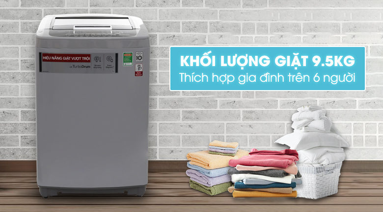 Máy giặt LG Inverter 9.5 kg T2395VSPM Máy giặt LG Inverter 9.5 kg T2395VSPM