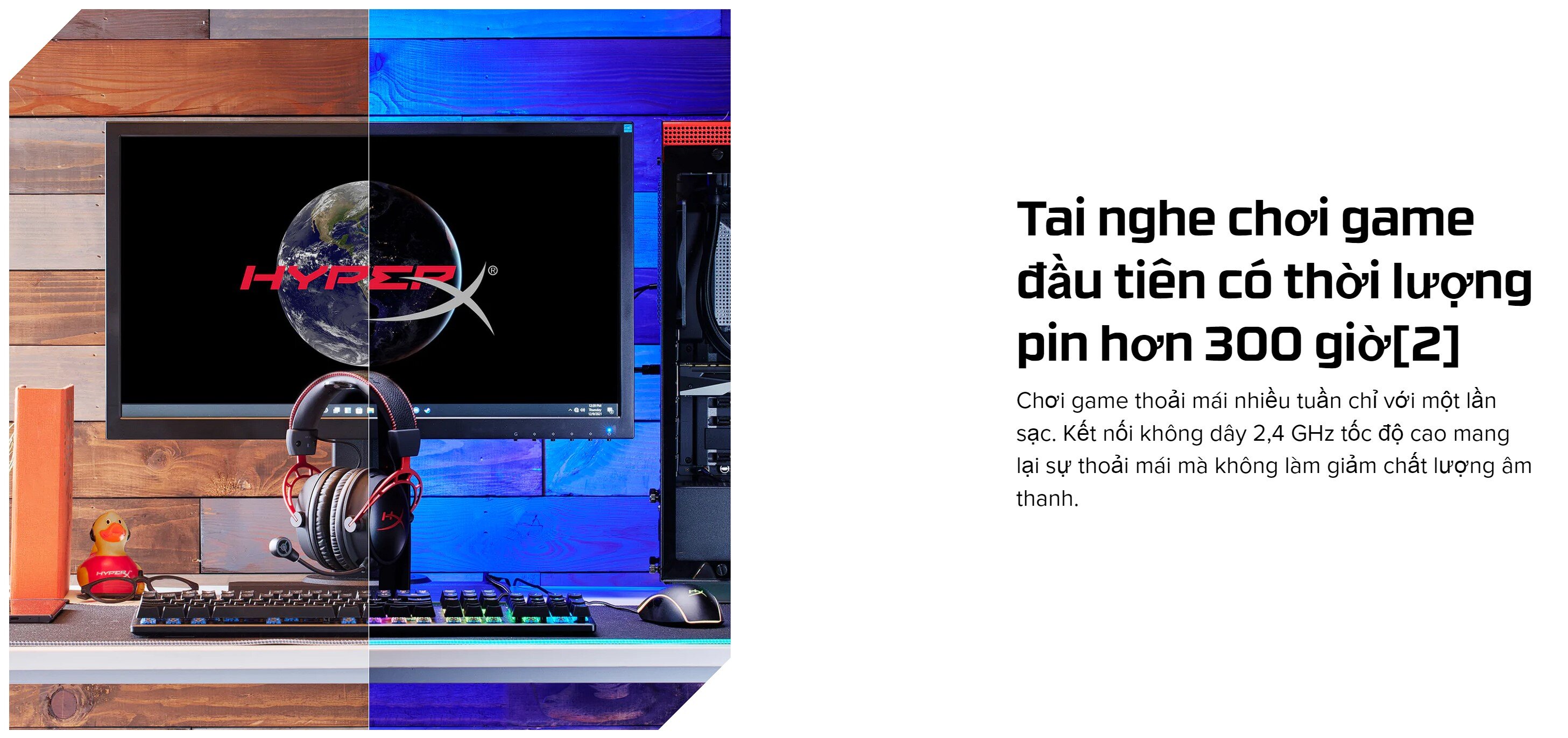 Tai Nghe Gaming không dây HP HyperX Cloud Alpha Wireless 4P5D4AA