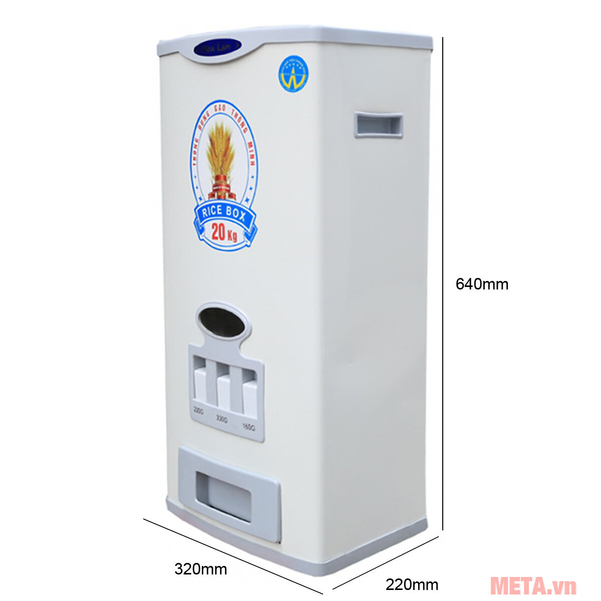 Thùng gạo thông minh Hoa Lan HL-20 (20kg)