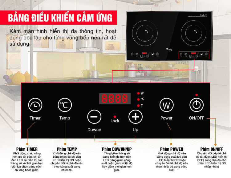 Bảng điều khiển dễ thao tác
