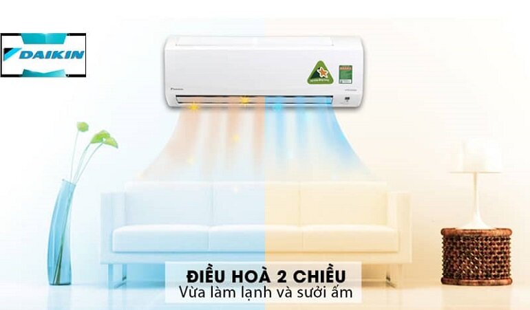 Điều hòa Daikin Inverter 21000 BTU 2 chiều FTXM60XVMV có thiết kế nhỏ gọn, hiện đại