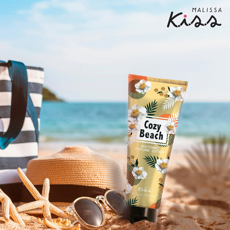 Sữa Dưỡng Thể Malissa Kiss Sáng Da #Cozy Beach 226g