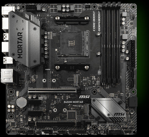 Main MSI B450M MORTAR (Chipset AMD B450/ Socket AM4/ VGA onboard)