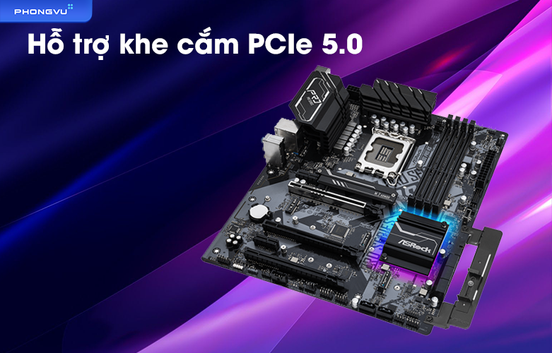 Mainboard Asrock Z690 PRO RS | Hỗ trợ khe cắm PCIe