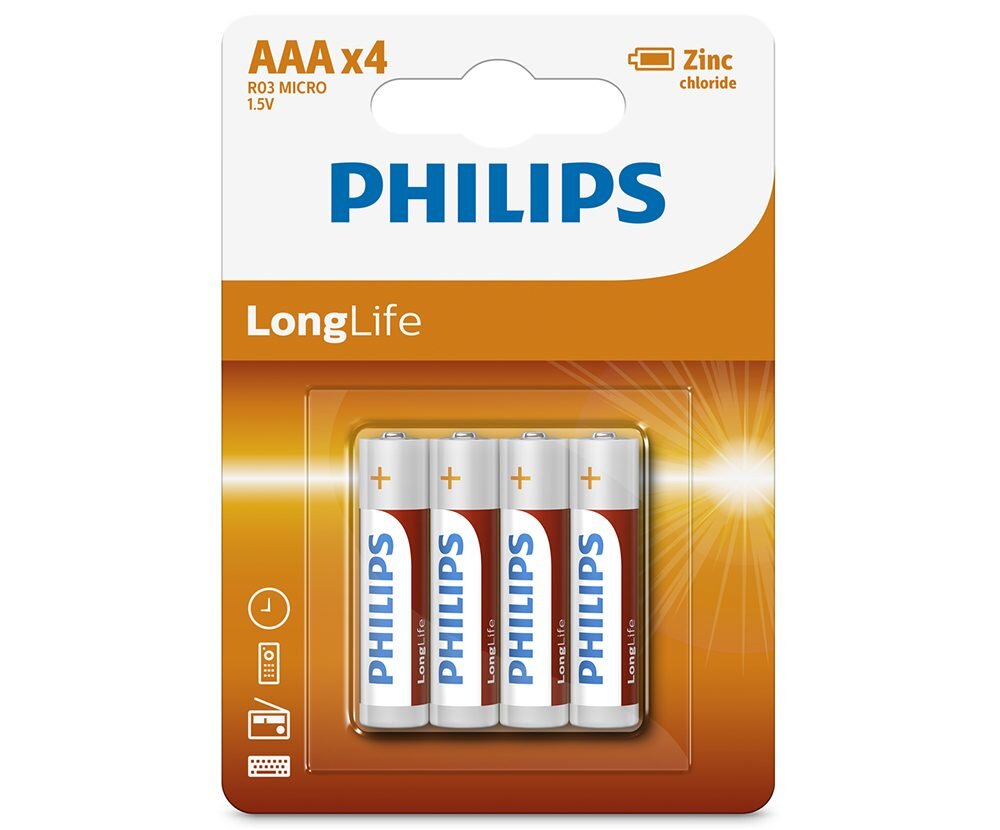 Pin Philips R03L4B (4 viên AAA)