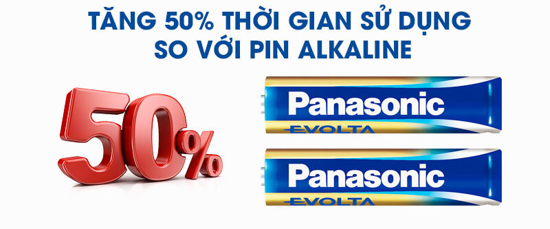 Pin AA 2 viên Panasonic Evolta LR6EG-2B-V