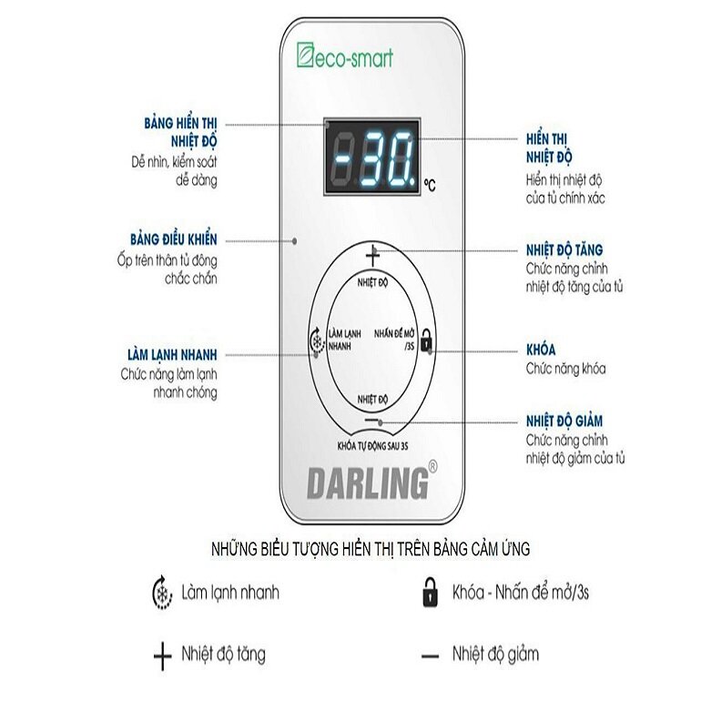 Tủ đông Darling inverter 1 ngăn 2500 lít DMF-1979ASI