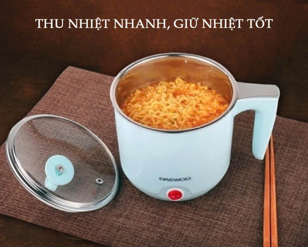 Nồi Nấu Mỳ Daewoo DEN-M550 700ml giữ nhiệt tốt