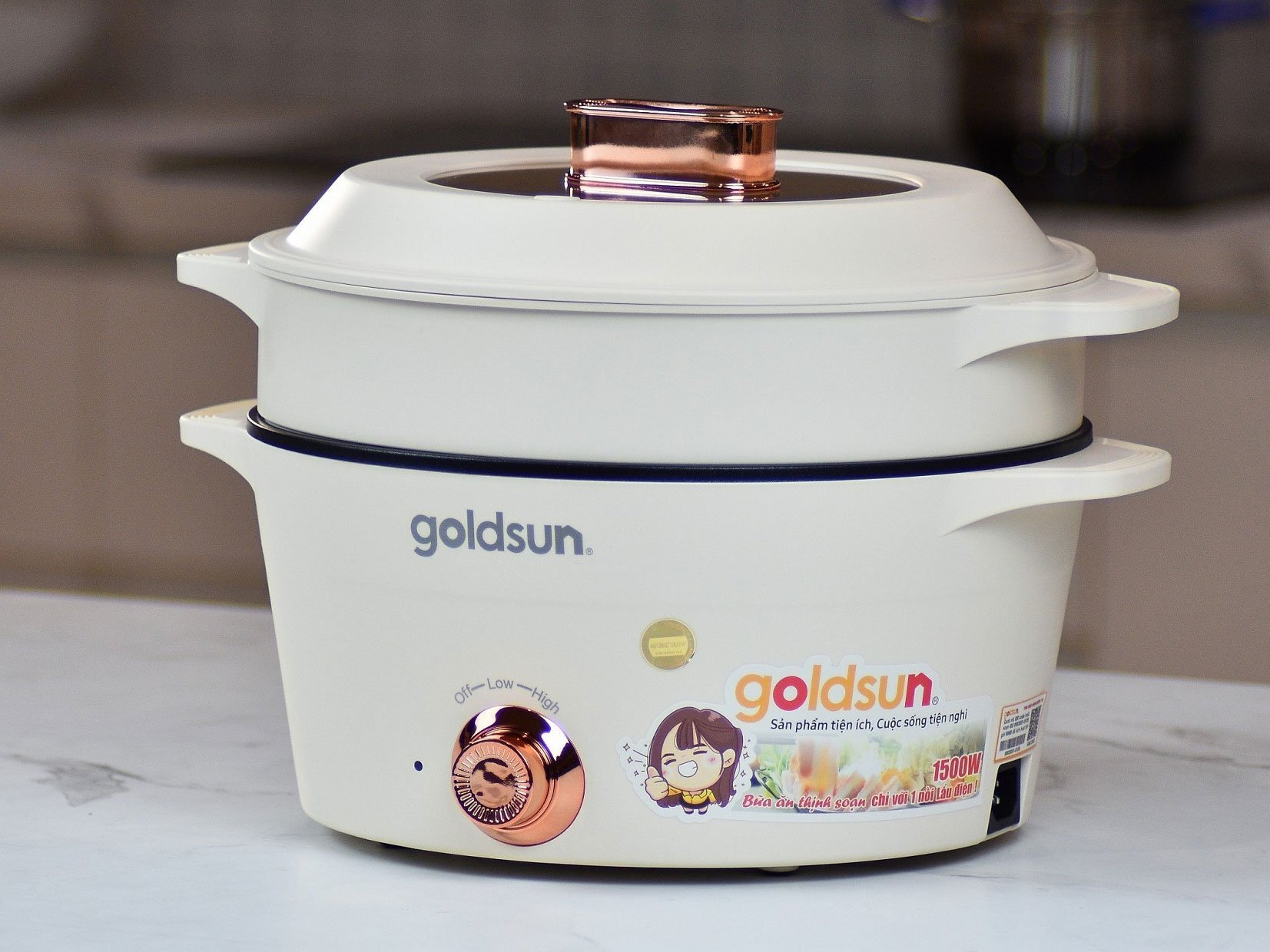 Nồi lẩu hấp đa năng Goldsun GMC3002