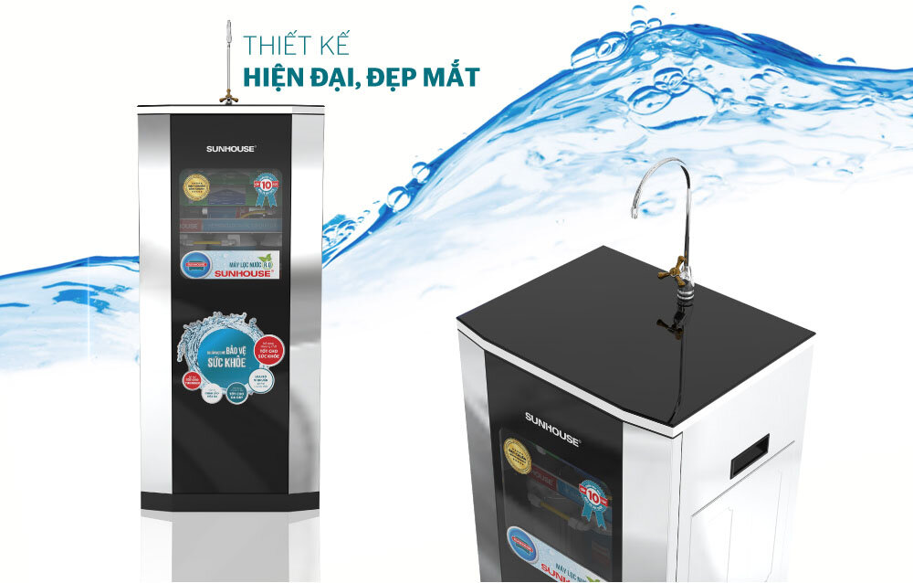 Máy lọc nước R.O Sunhouse SHA88510K 10 lõi kiểu tủ đứng 