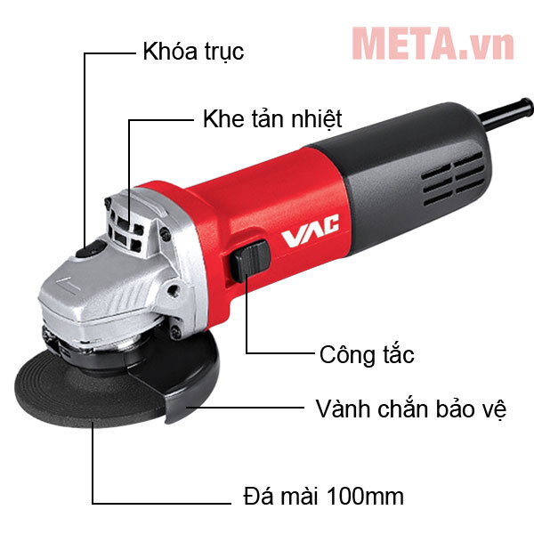 Máy mài góc VAC VA2101 100mm - 840W Máy mài góc VAC VA2101 100mm - 840W