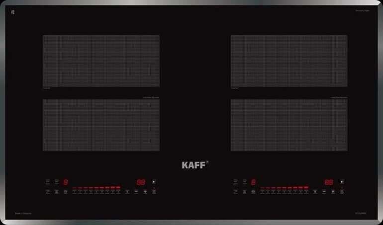 Bếp từ Kaff KF-FL6996II sở hữu 2 vùng nấu với công suất 3600W 