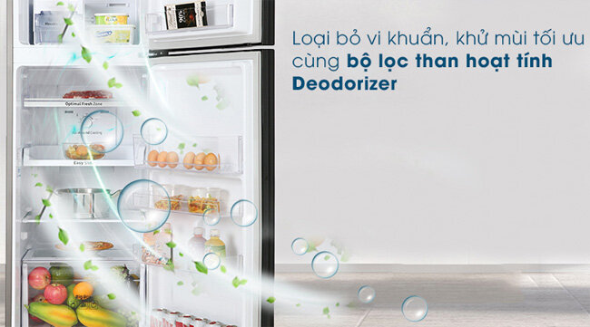Loại bỏ vi khuẩn có hại cho thực phẩm Samsung RT25M4032BY/SV