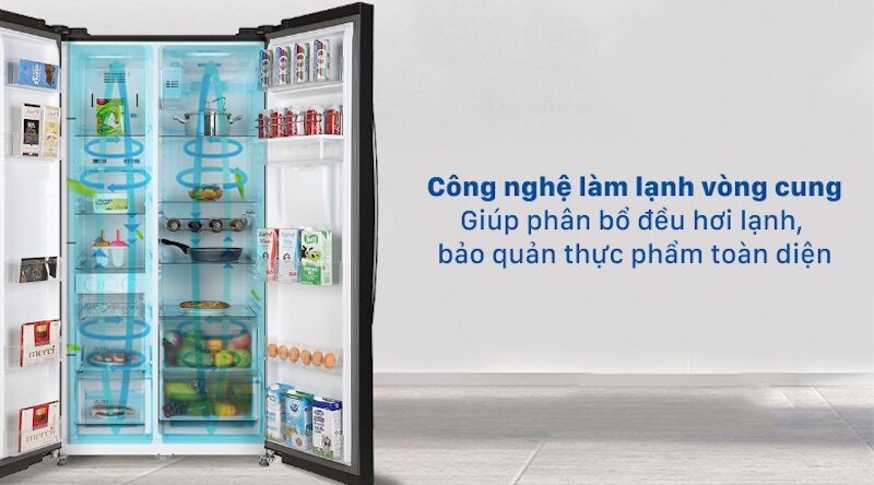 Tủ lạnh Toshiba Inverter GR-RS682WE-PMV(06)-MG được thiết kế với ngăn lấy nước bên ngoài tiện lợi.