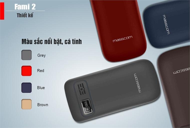 Điện thoại Masstel Fami 2 Black