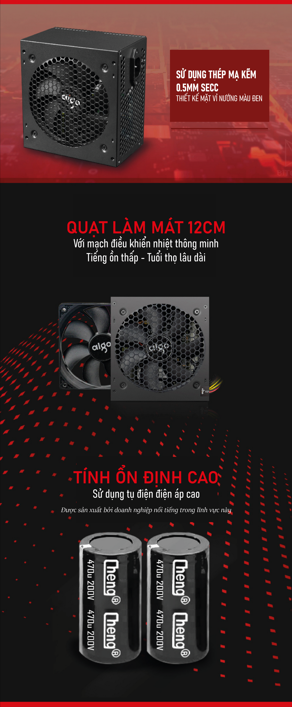 Nguồn máy tính AIGO VK450 - 450W