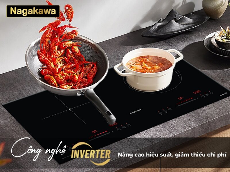 Bếp điện từ đôi Nagakawa NK2F03M
