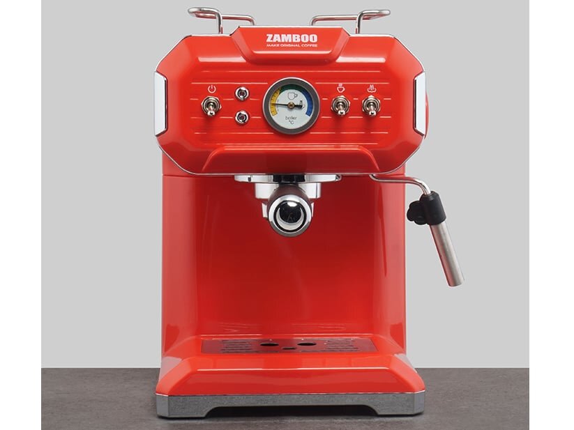 Máy pha cà phê Zamboo ZB-92CF màu đỏ Máy pha cà phê