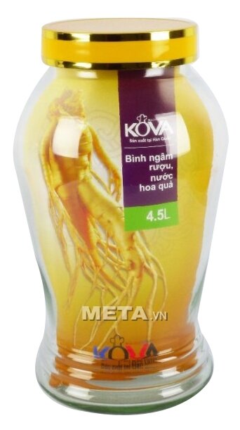 Bình ngâm rượu, nước hoa quả Kova 4,5 lít BNR4.5
