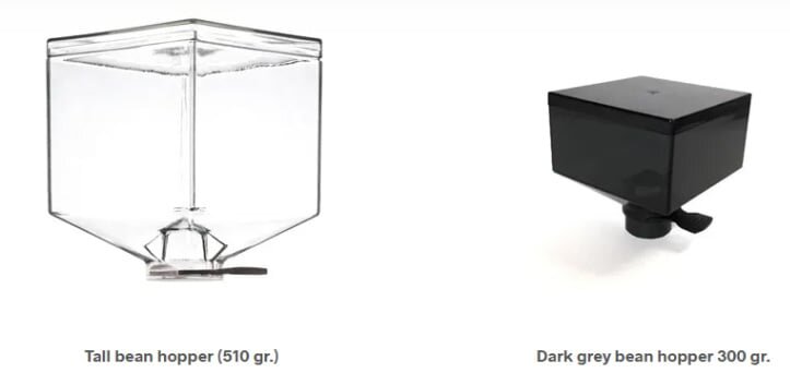 Hộc đựng cà phê với hai dung tích khác nhau