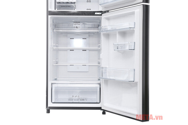 Tủ lạnh Aqua Inverter 301 lít AQR-IG316DN mặt gương