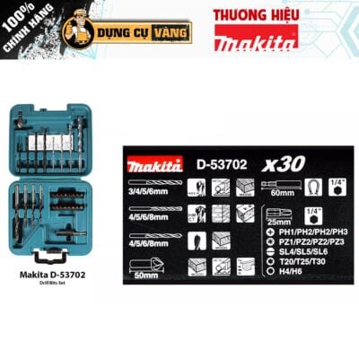 Hop Mui Tong Hop 30 Cai Makita D 53702