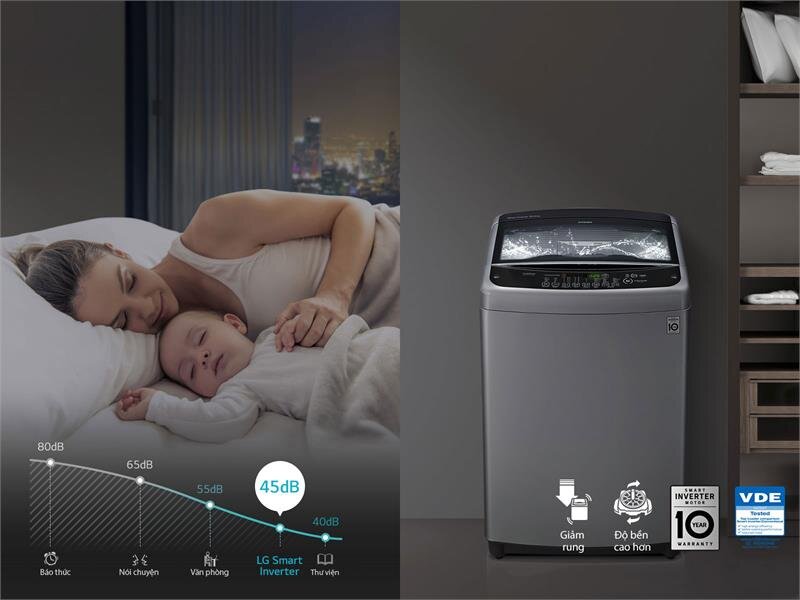 Máy giặt 13.5kg LG T2553VS2M Smart Inverter