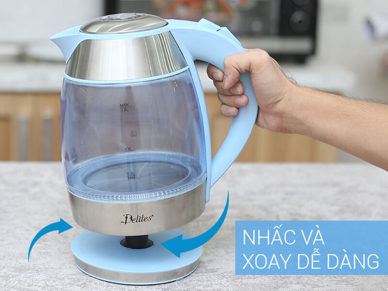 Bình siêu tốc Delites ST18G01B 1.8 lít Bình siêu tốc Delites ST18G01B 1.8 lít