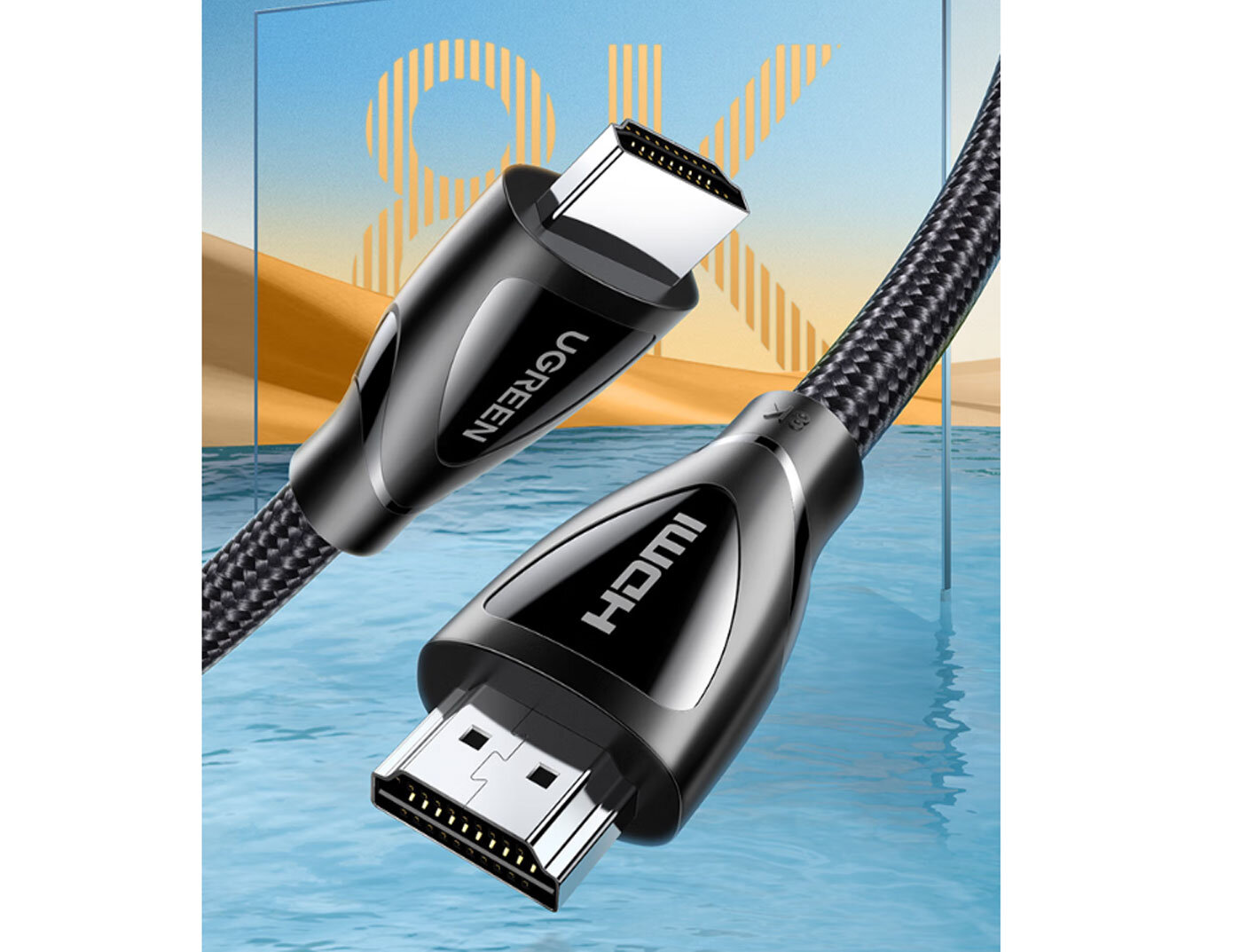 Cáp HDMI Ugreen 80401 1M chuẩn 2.1 hỗ trợ 8K/60Hz