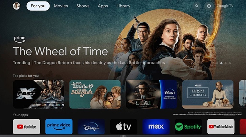 Google Tivi Xiaomi A Pro 4K 55 inch L55MA-SSEA 2025 5 Google Tivi Xiaomi A Pro 4K 55 inch L55MA-ASEA