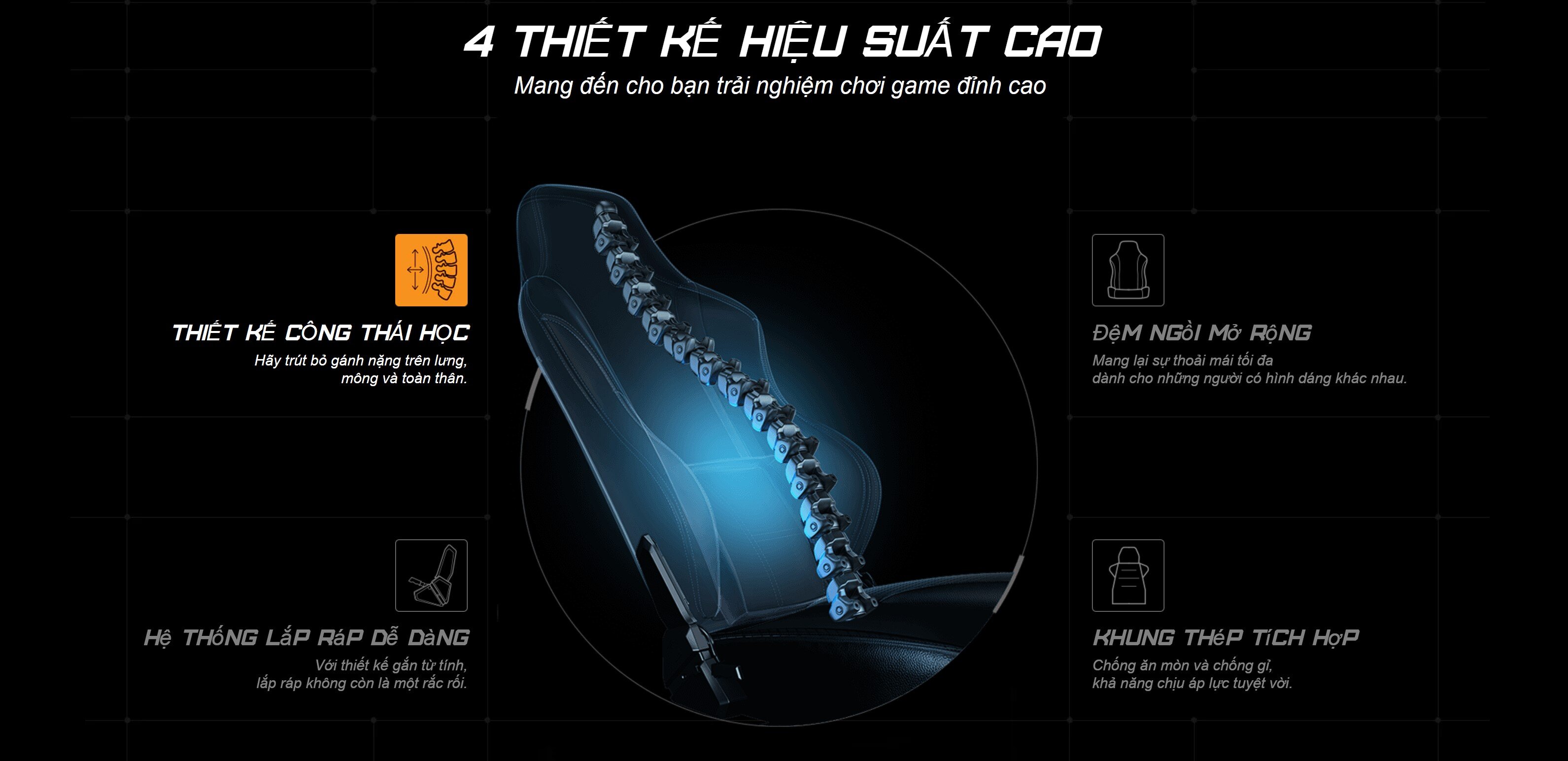 Ghế game Andaseat Phantom 3 Series Premium