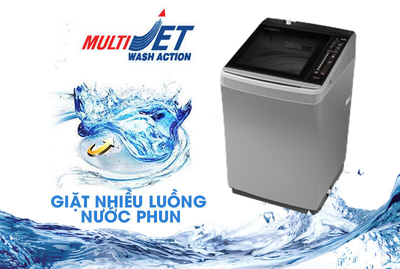 Máy giặt Aqua 8.5 kg AQW-U850BT S Máy giặt Aqua 8.5 kg AQW-U850BT S