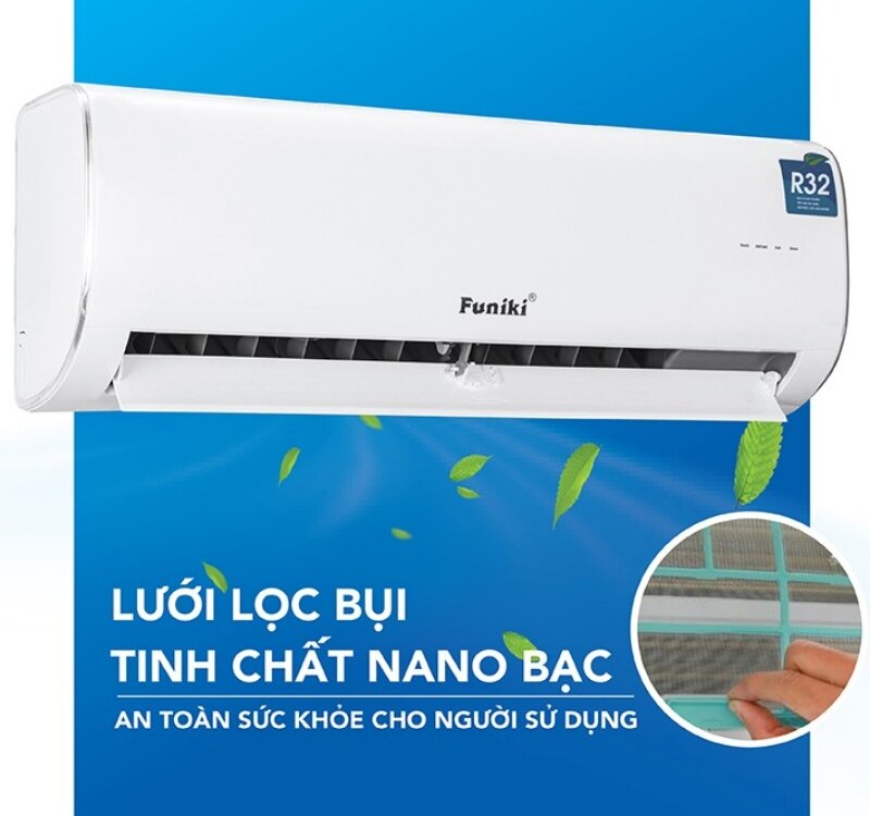 Điều hòa Funiki 9000 BTU 1 chiều HSC09MMC màng lọc bụi