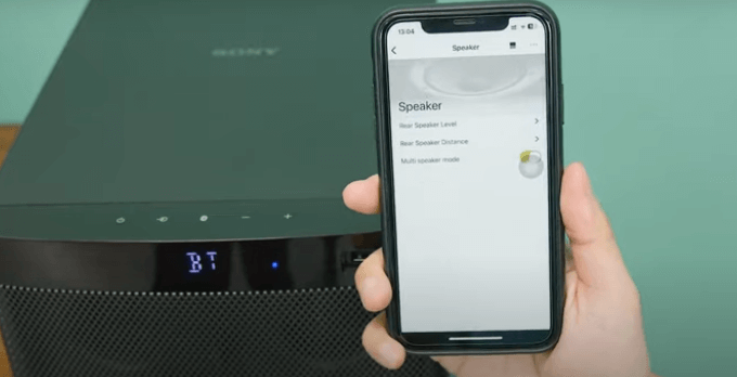 Dàn âm thanh Sony HT-S700RF/CSP1 có thể điều khiển qua điện thoại