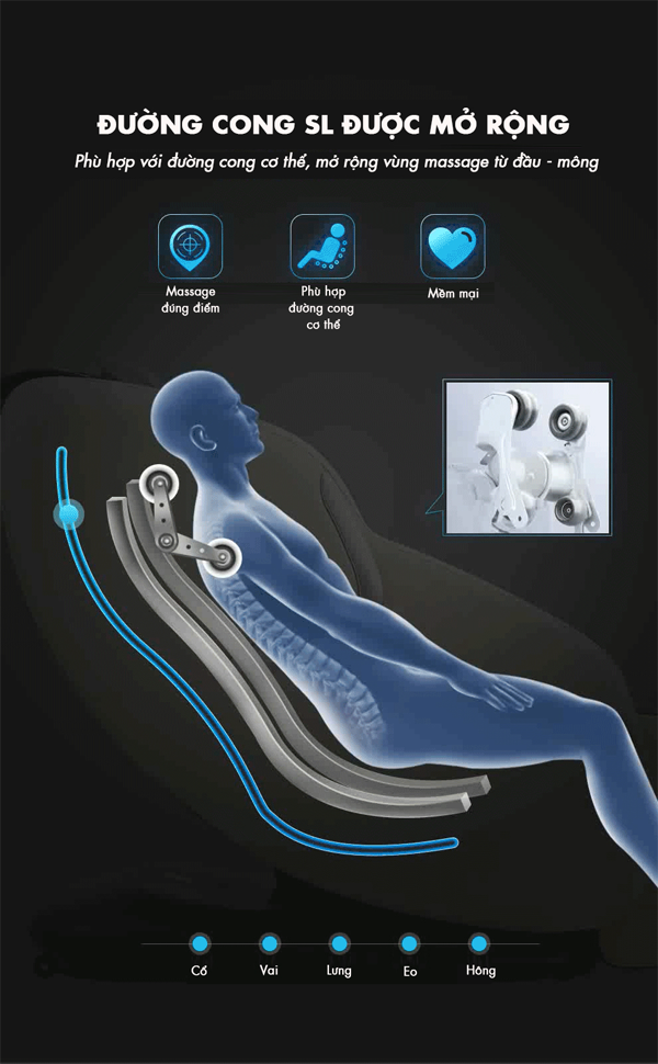 Ghế massage toàn thân Kamita KC-388