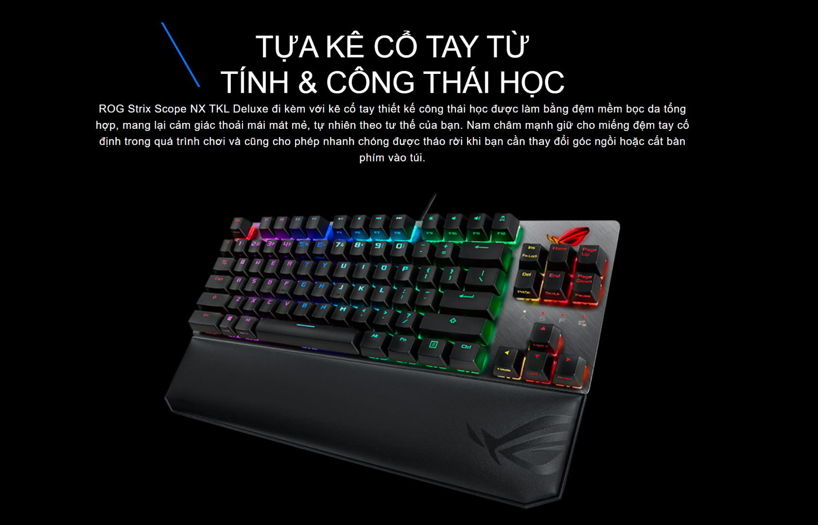Bàn phím Asus ROG Strix Scope NX TKL Deluxe Blue sw
