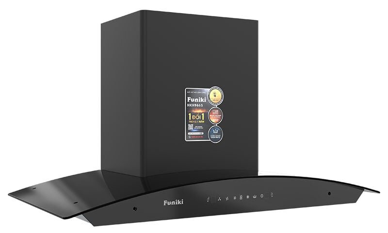 Máy hút mùi kính cong Funiki HKH9665 Máy hút mùi kính cong Funiki HKH9665