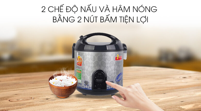 Nồi cơm điện Sharp 2.2 lít KS-R23STV RL