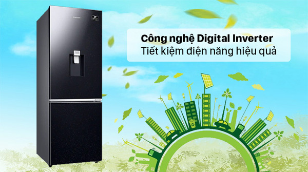 Công nghệ Interver tiết kiệm điện Tủ lạnh Samsung Inverter 307 lít RB30N4190BU/SV Mới 2021