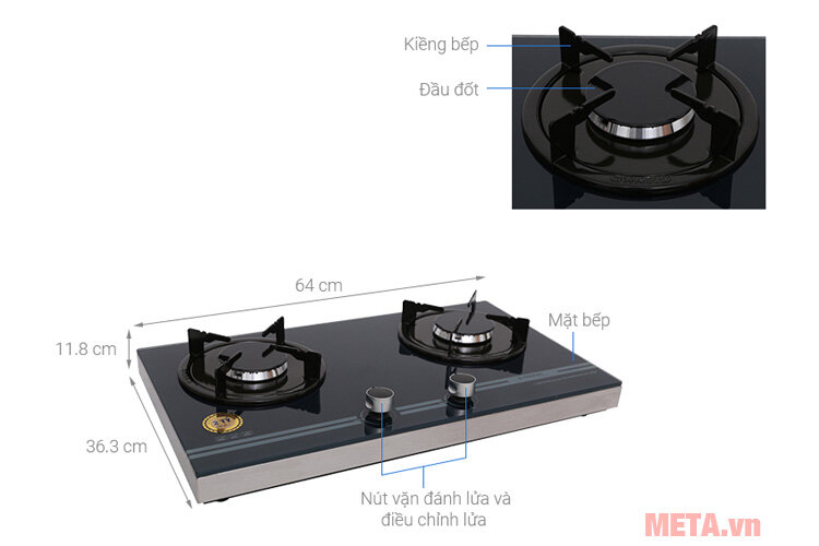 Bếp gas Sanko G-COOKER IG Bếp gas Sanko G-COOKER IG