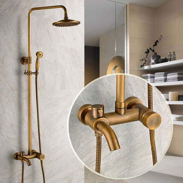 Bộ sen tắm cây đứng nóng lạnh bằng đồng Kanly GCS18