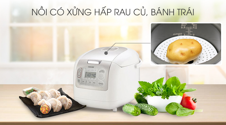 Nồi cơm điện Toshiba 1 lít RC-10NMF(WT)VN Nồi cơm điện Toshiba 1 lít RC-10NMF(WT)VN