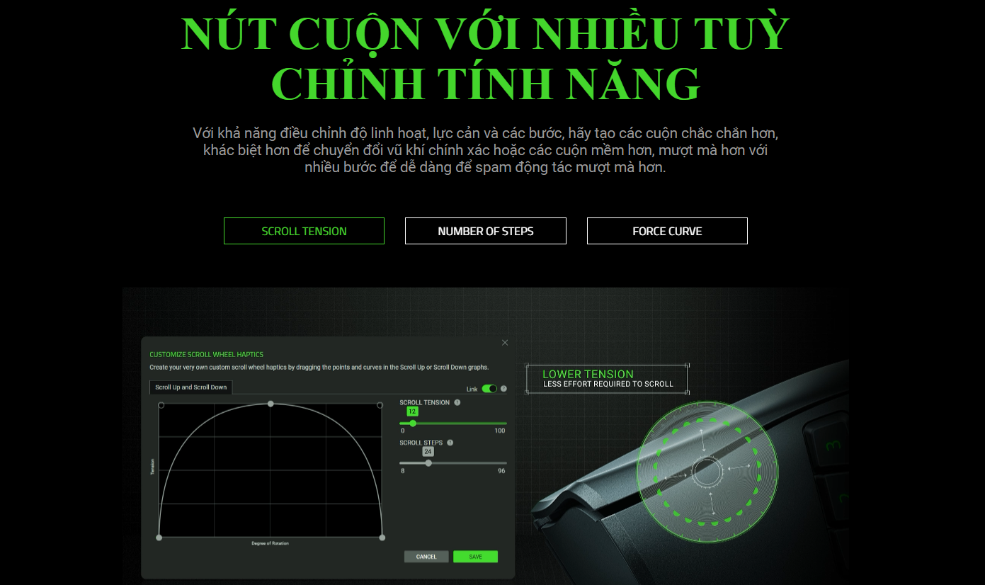 Chuột game không dây Razer Naga Pro V2 Wireless MMO (RZ01-04400100-R3A1) )(USB/Bluetooth/RGB) 3