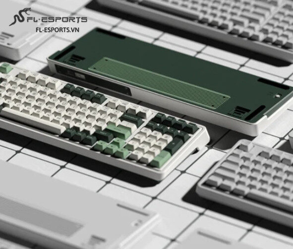 Bàn phím cơ FL-Esports CMK98SAM 3 Mode Wireless Tropical Forest 