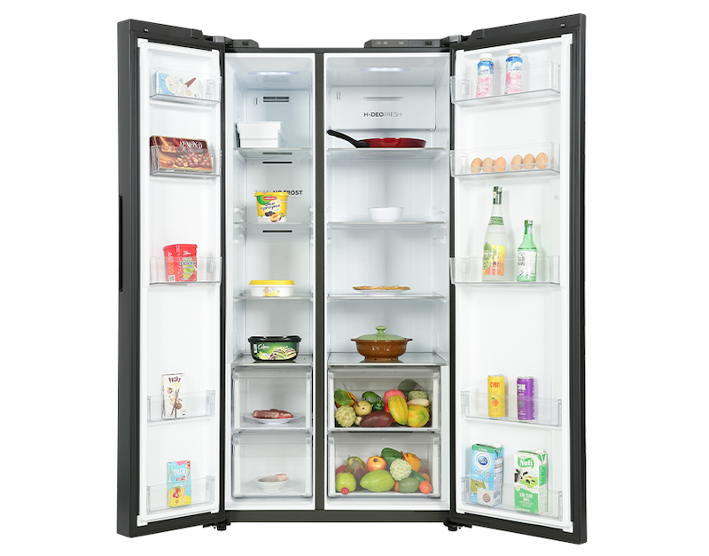 Tủ lạnh Aqua AQR-S682XA(SLB) (Ảnh: Aqua).